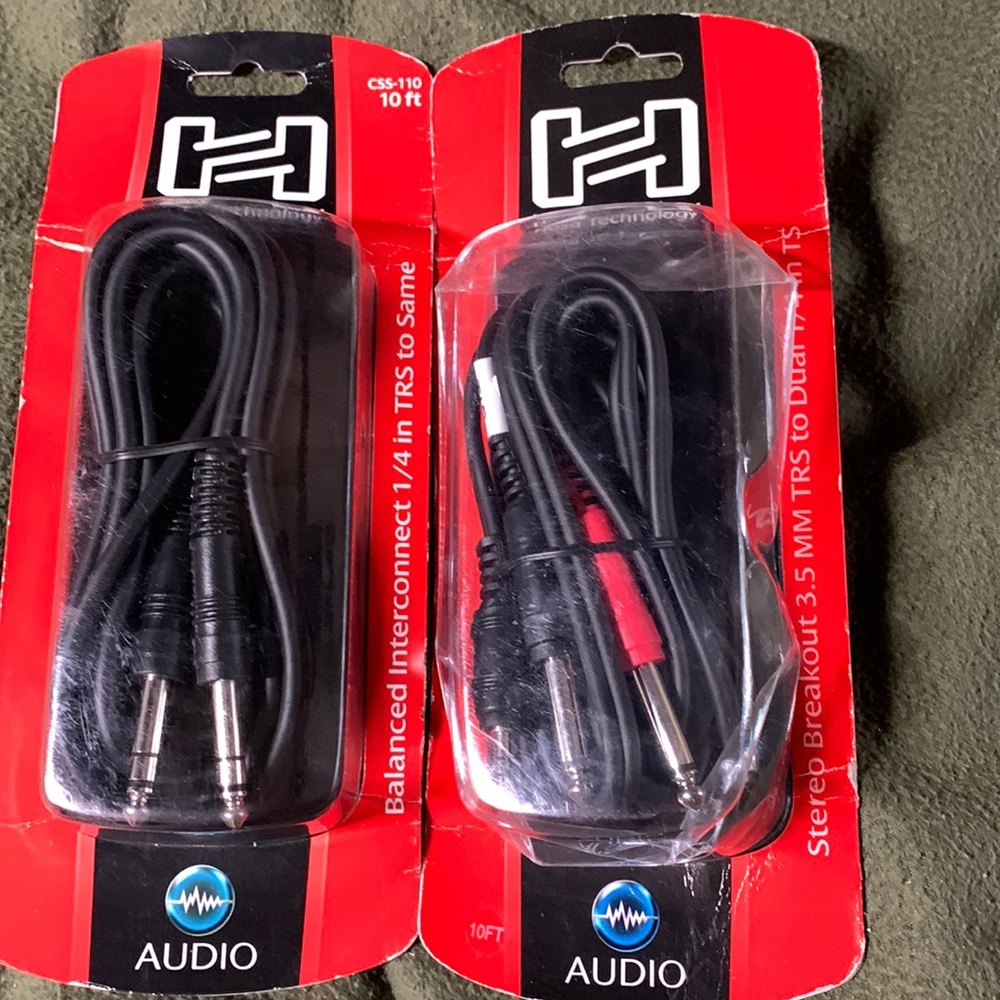 Lot of 2 Hosa Technology audio cord.  See pictures.